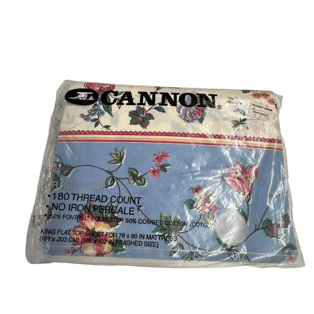 Vintage Galleria Cannon‎ Mills Mervyn's Olivia Flora Sheets